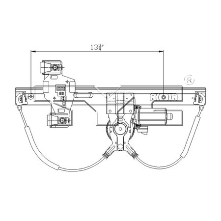 TYC PRODUCTS Tyc Power Window Motor And Regulator Ass, 660510 660510